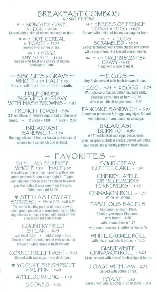 Menu page 2