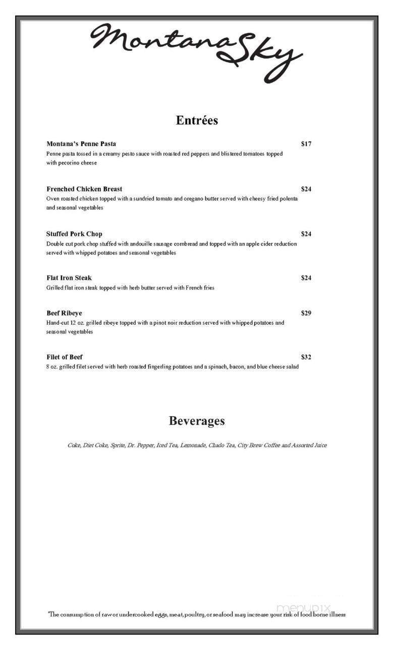 Menu page 2