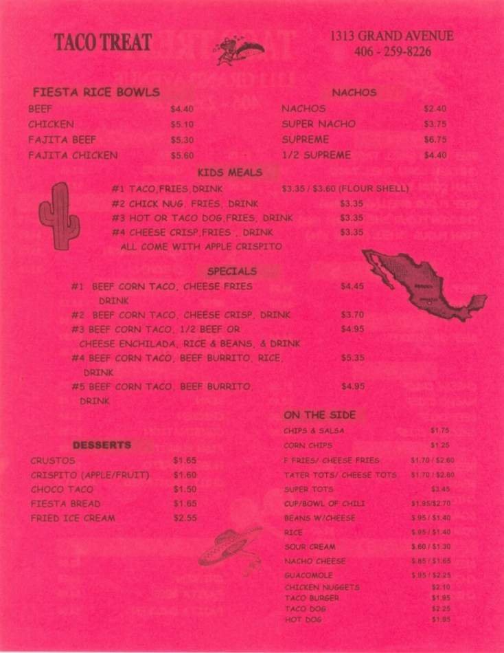 Menu page 2