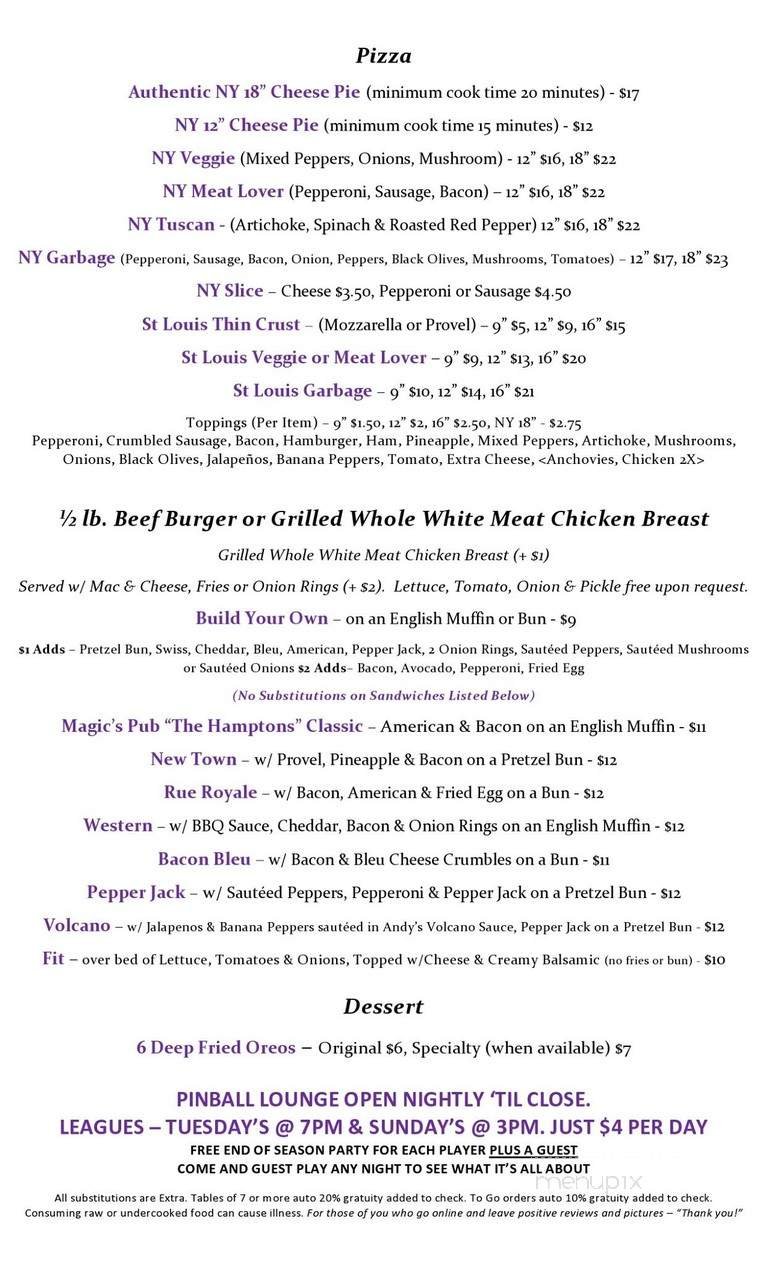Menu page 2