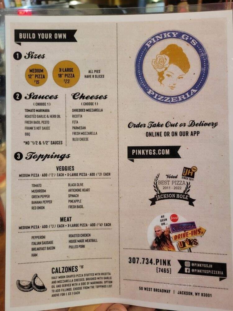 Menu page 1