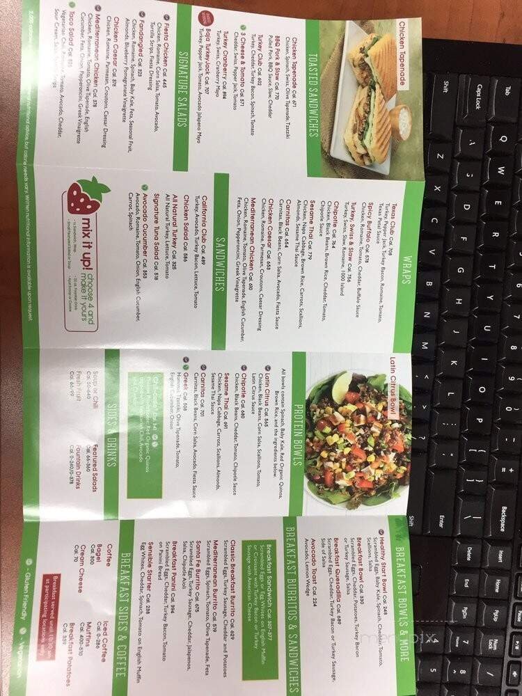 Menu page 1