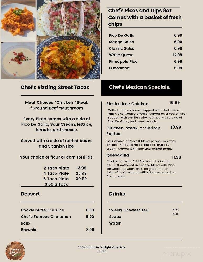 Menu page 2