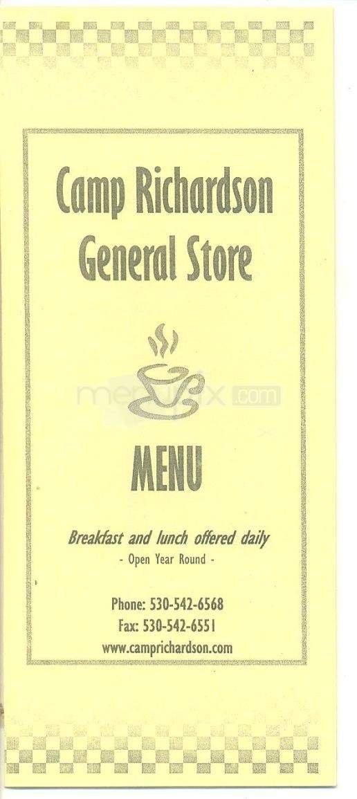 Menu page 1
