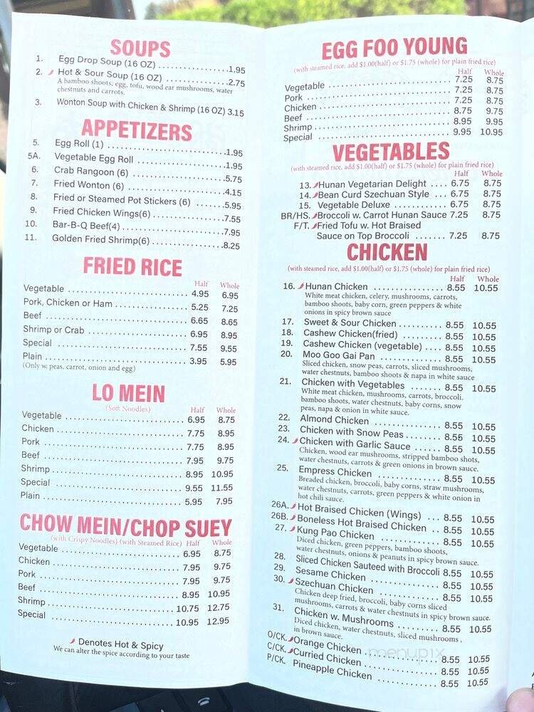 Menu page 2