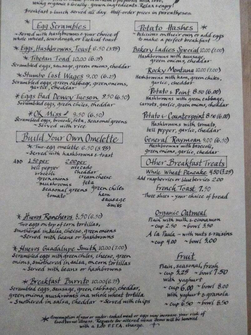 Menu page 1