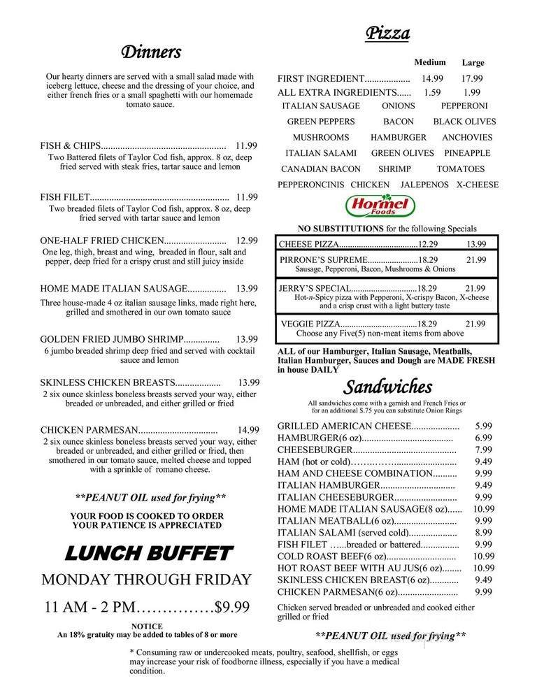 Menu page 2