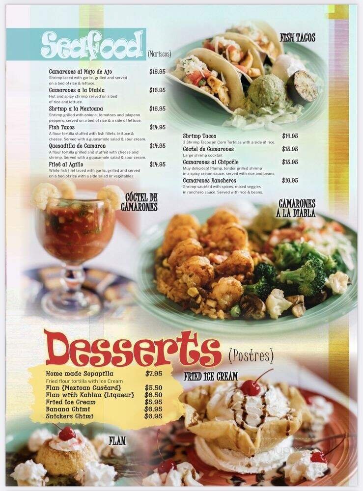 Menu page 1
