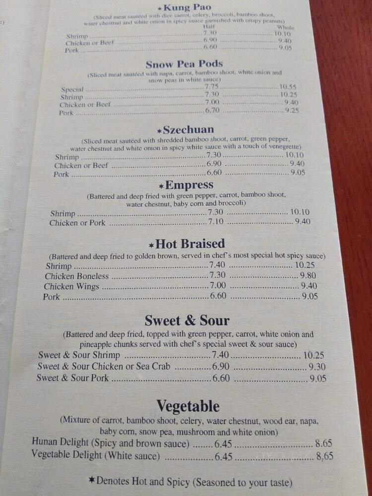 Menu page 2