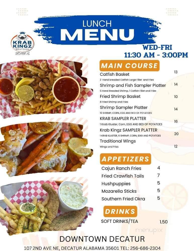 Menu page 1