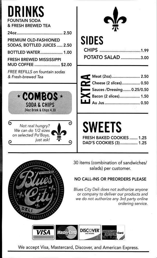 Menu page 1