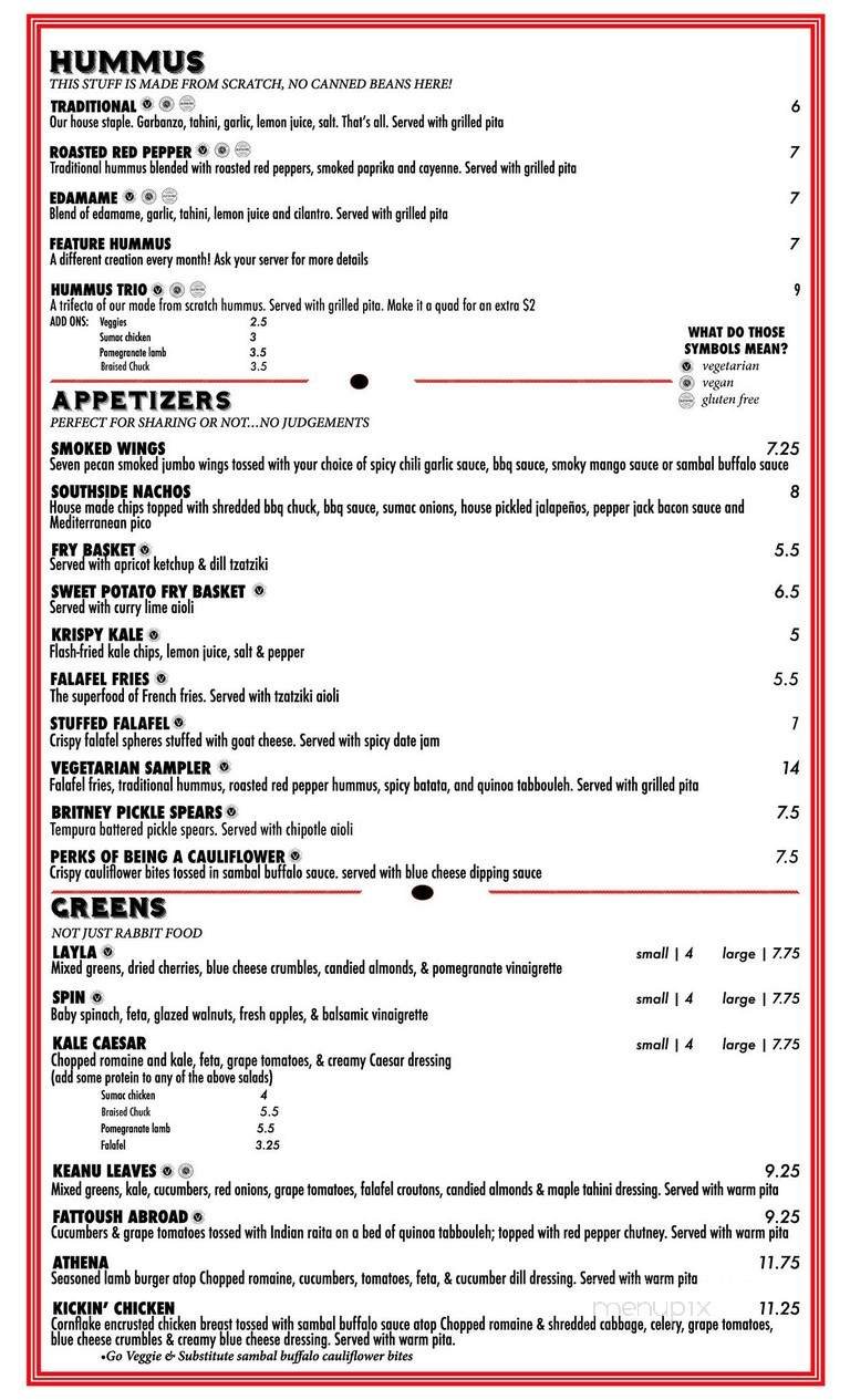 Menu page 1