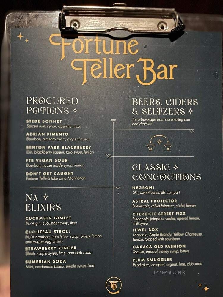 Menu page 1