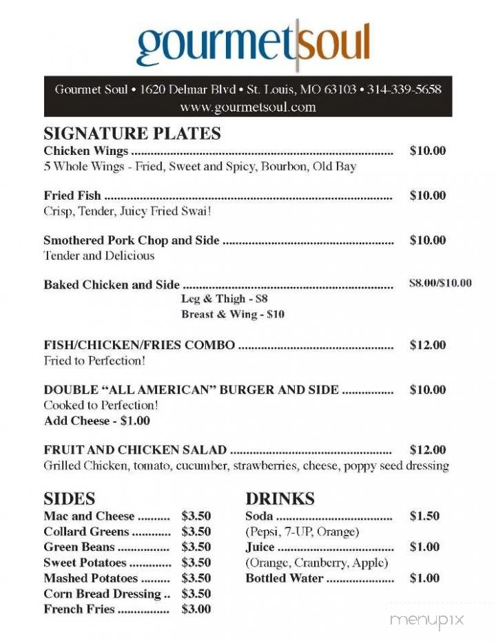 Menu page 1