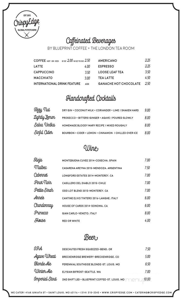 Menu page 1