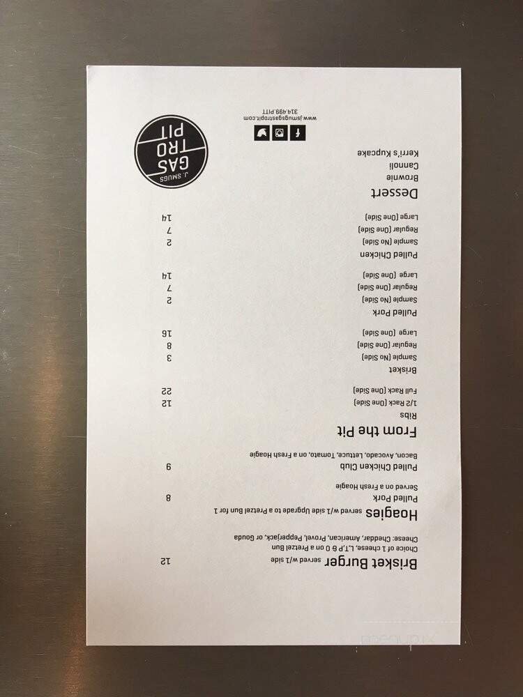 Menu page 1