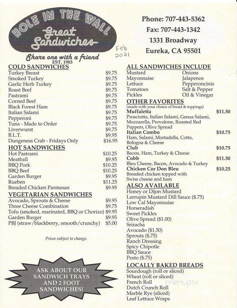 Menu page 3