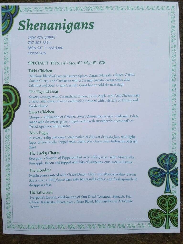 Menu page 2