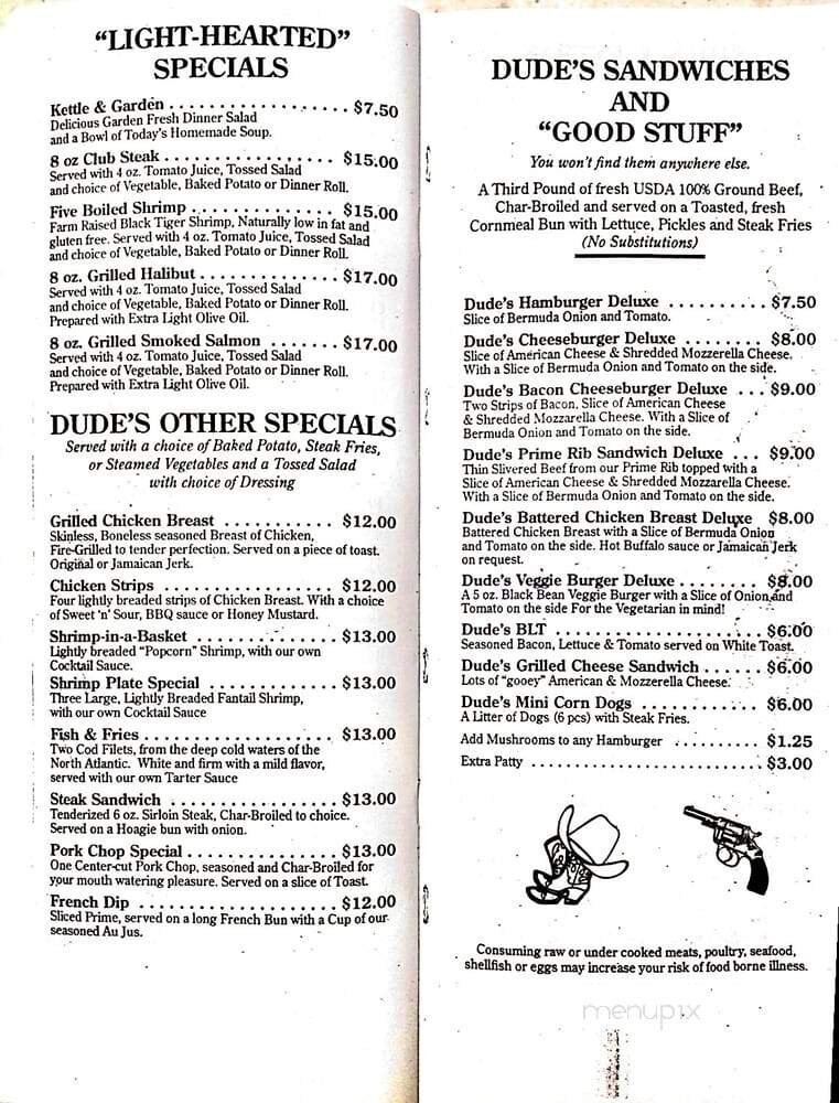 Menu page 1