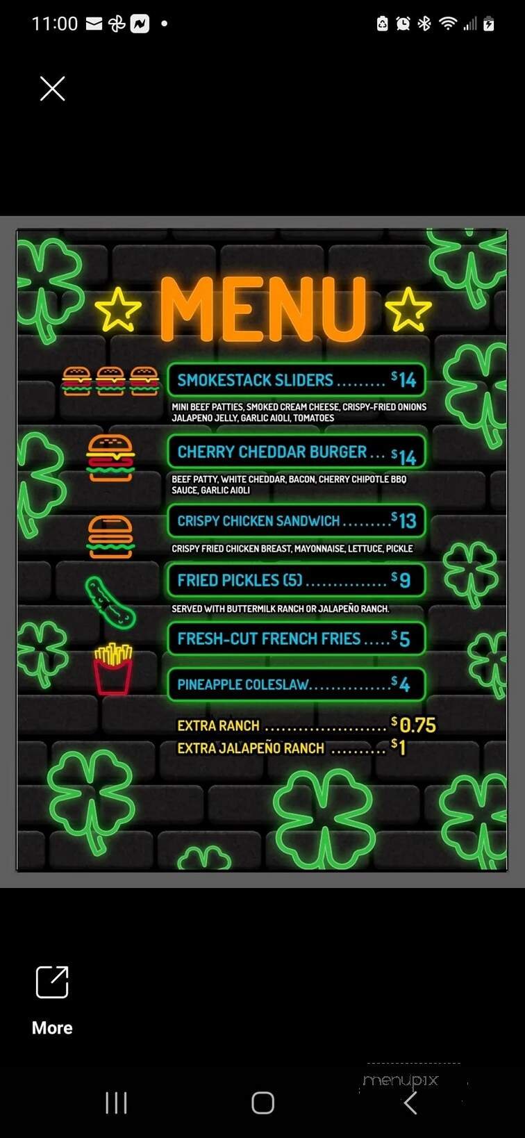 Menu page 1