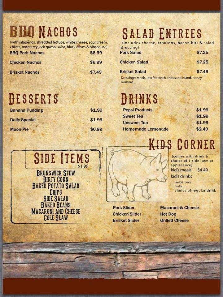 Menu page 1