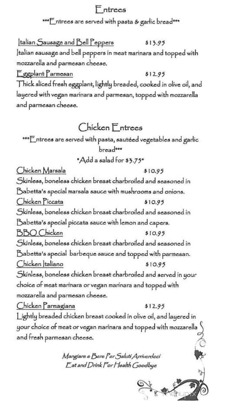 Menu page 2