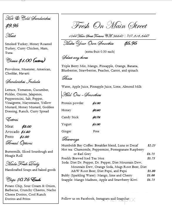 Menu page 8