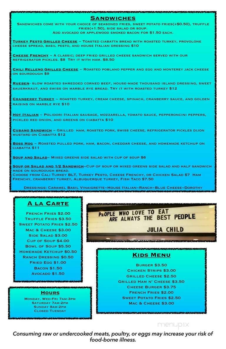 Menu page 2