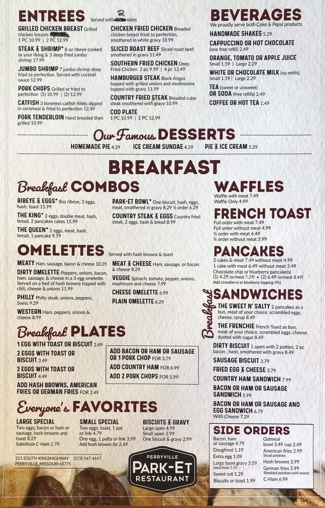 Menu page 2