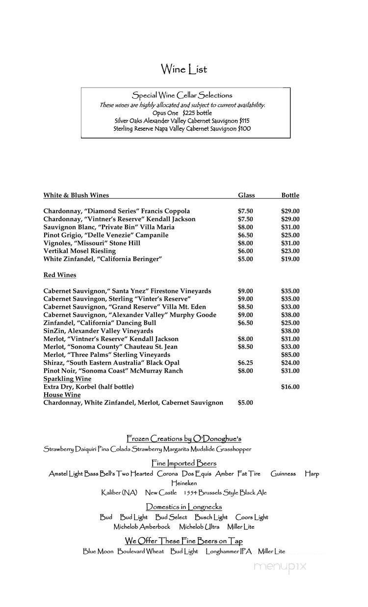 Menu page 2