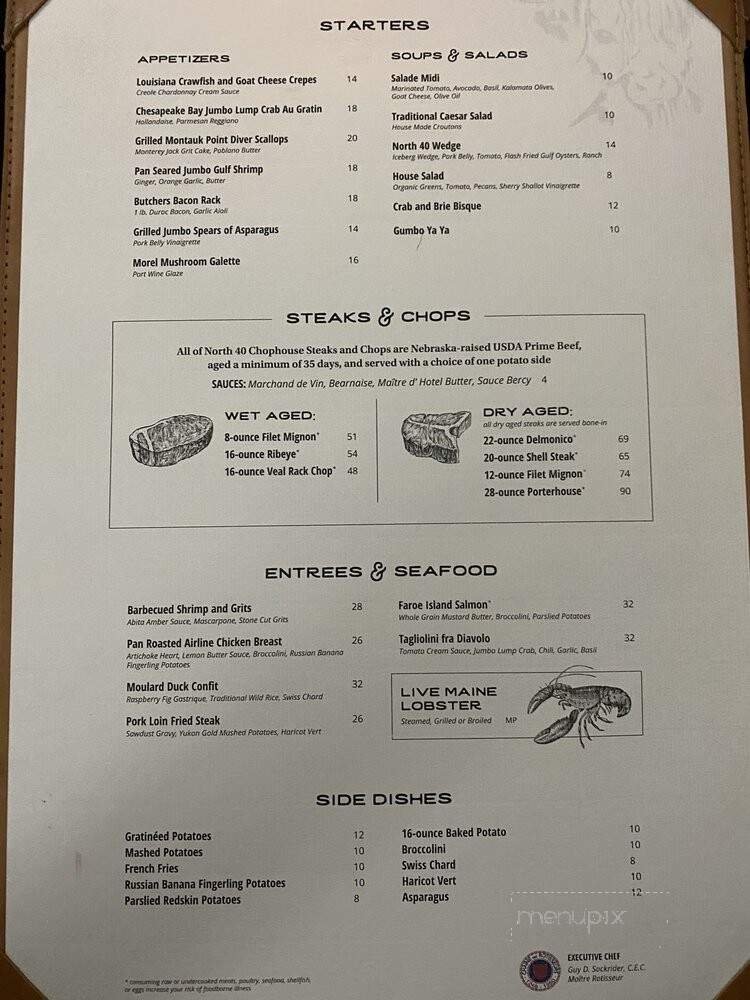 Menu page 1