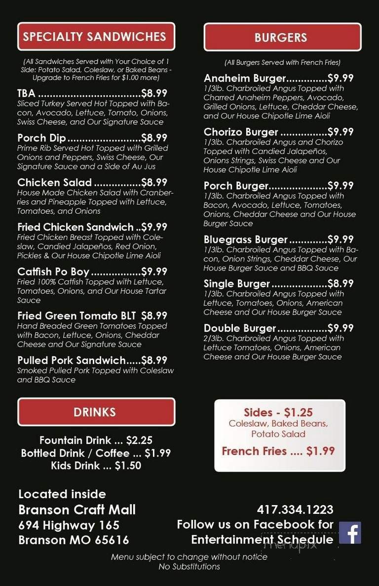 Menu page 2
