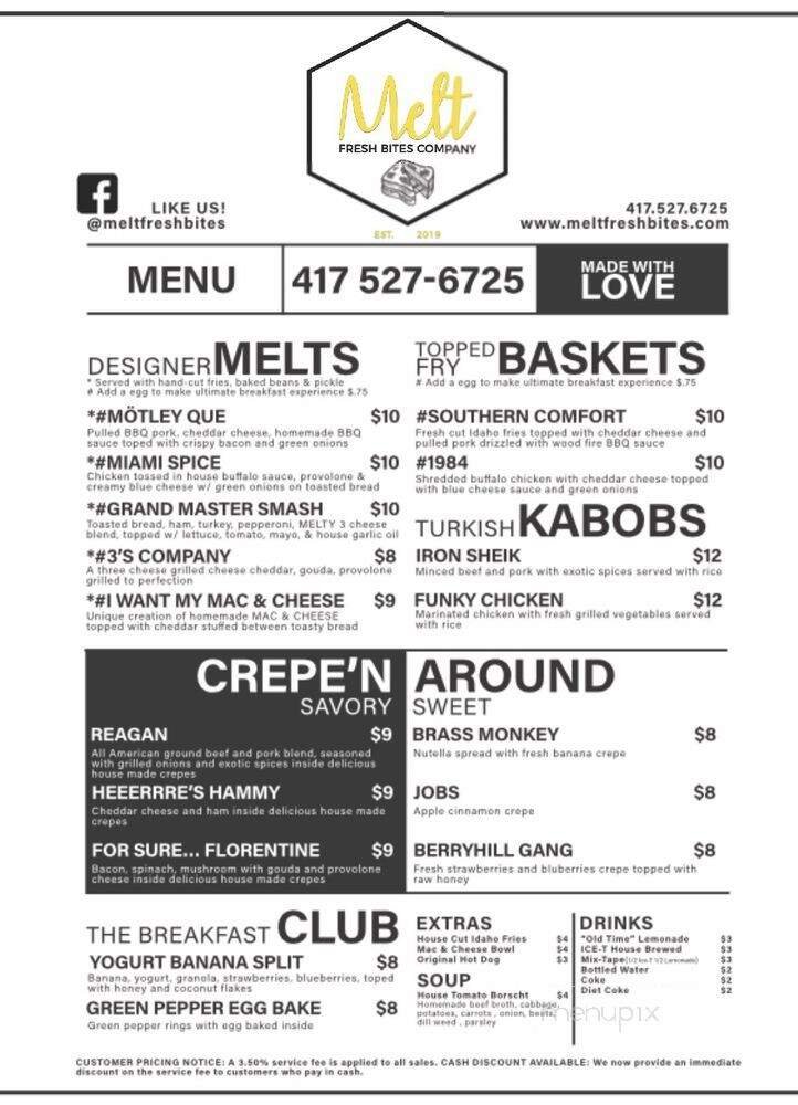Menu page 1
