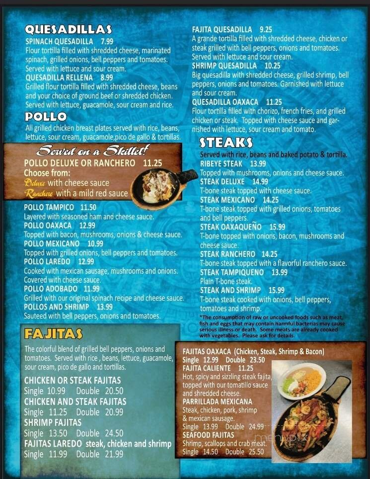 Menu page 2