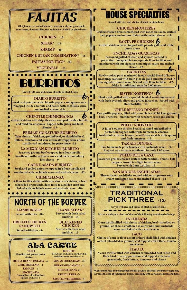 Menu page 2