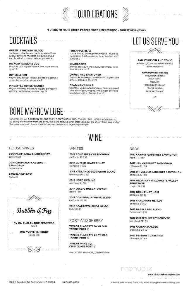 Menu page 1