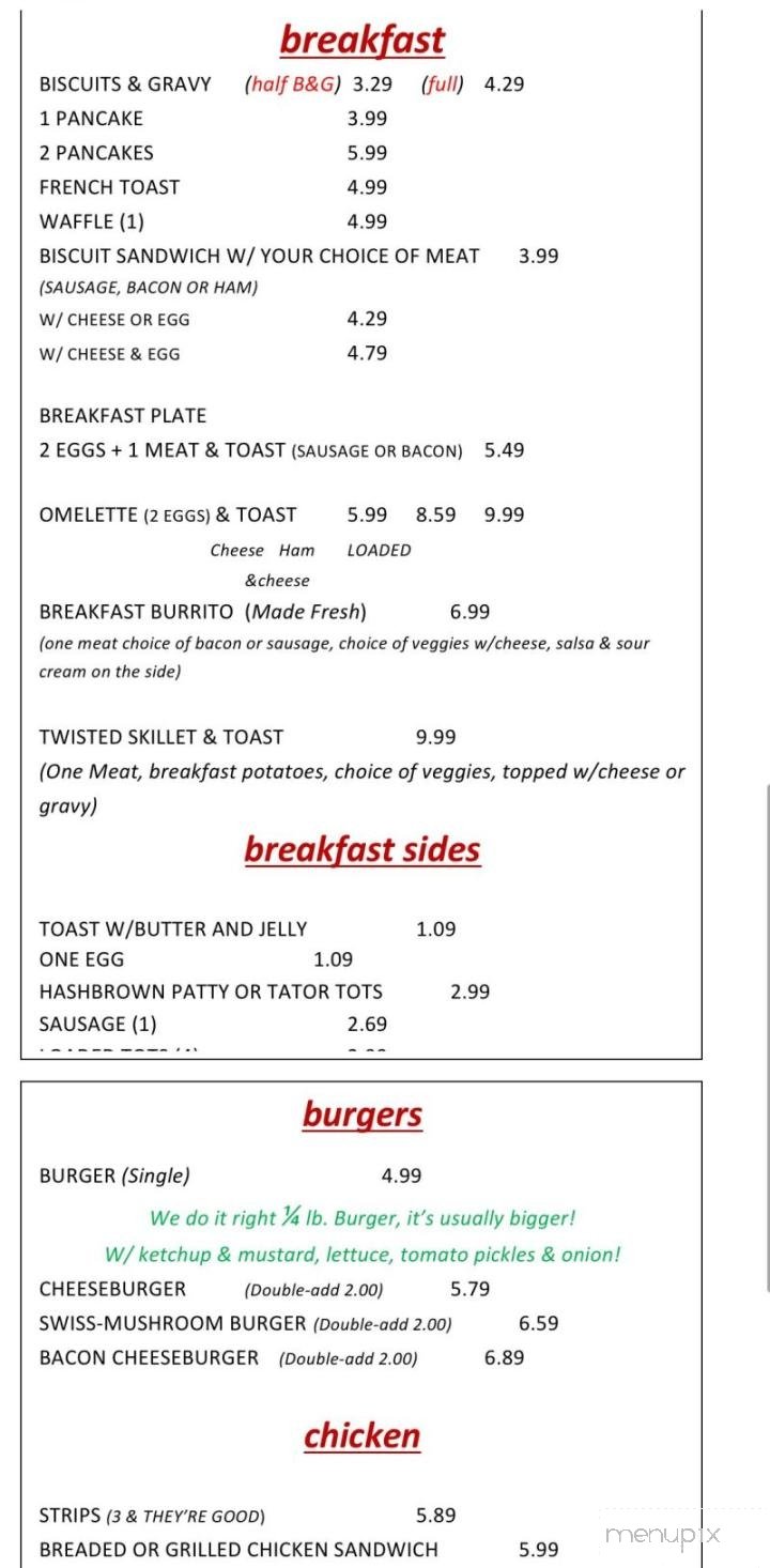 Menu page 2