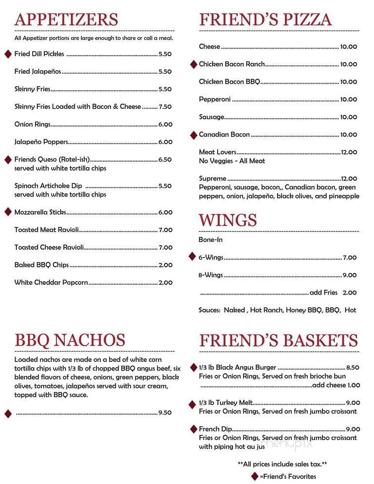 Menu page 1