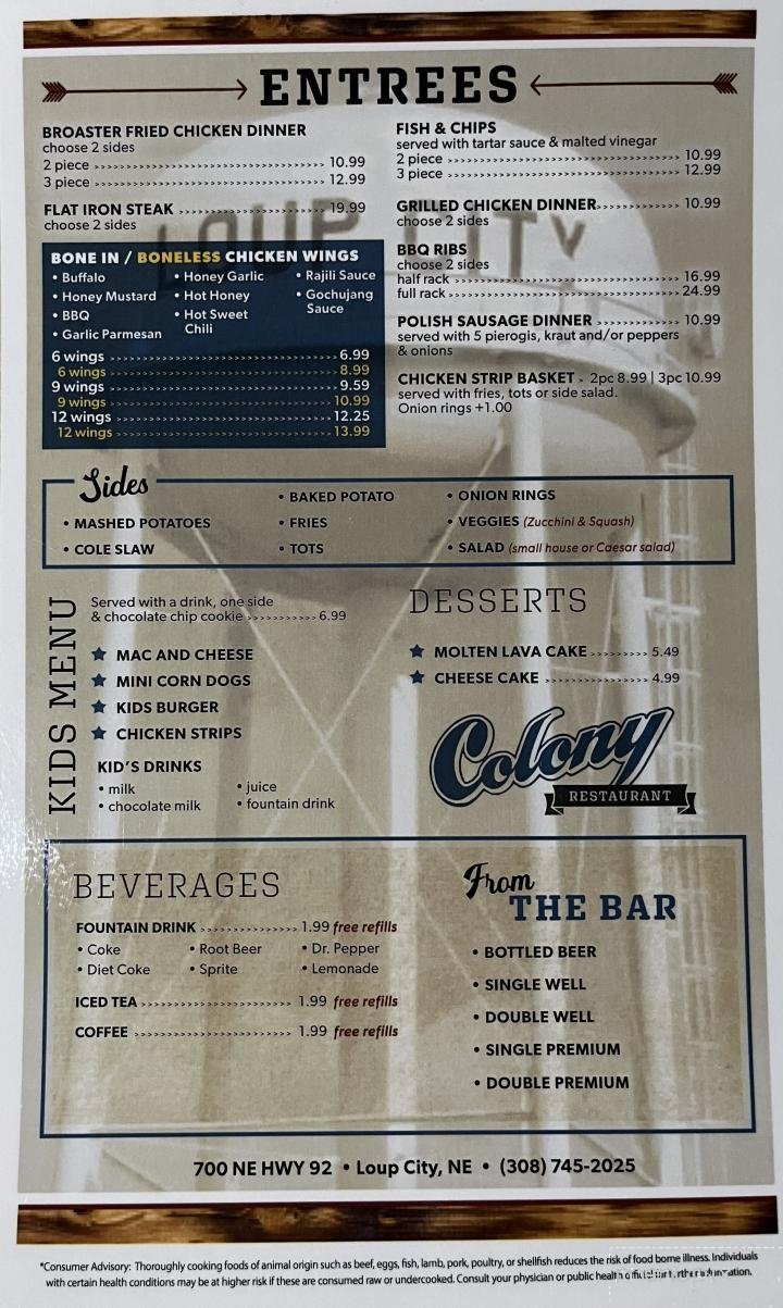 Menu page 2