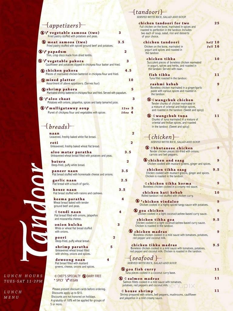 Menu page 2