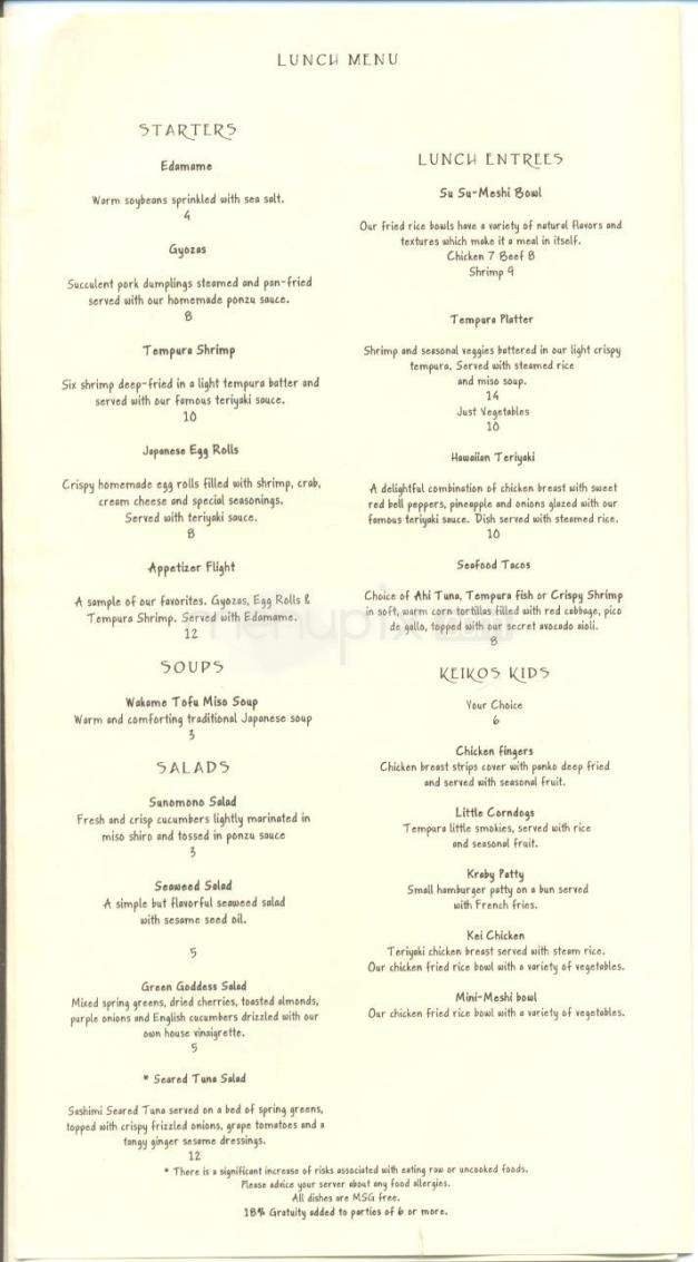 Menu page 2