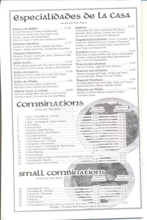 Menu page 2