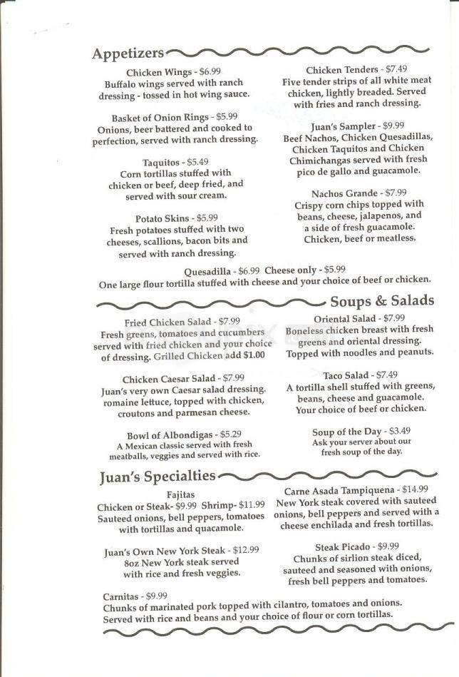 Menu page 2