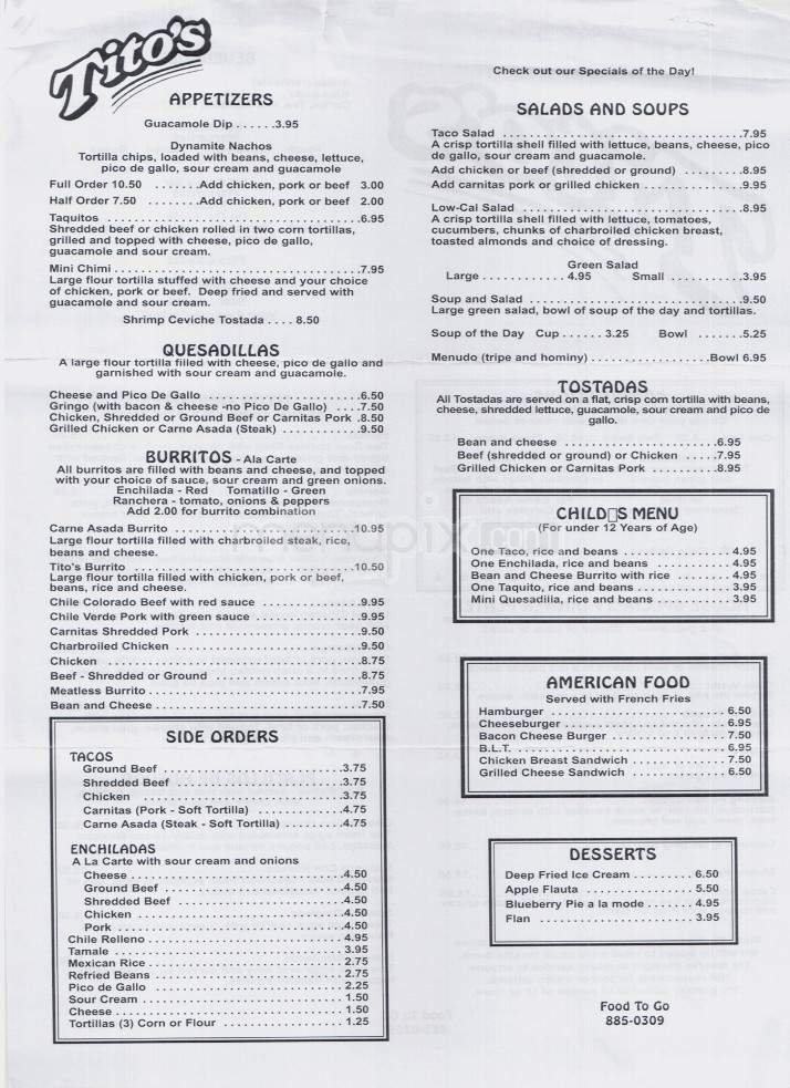 Menu page 2