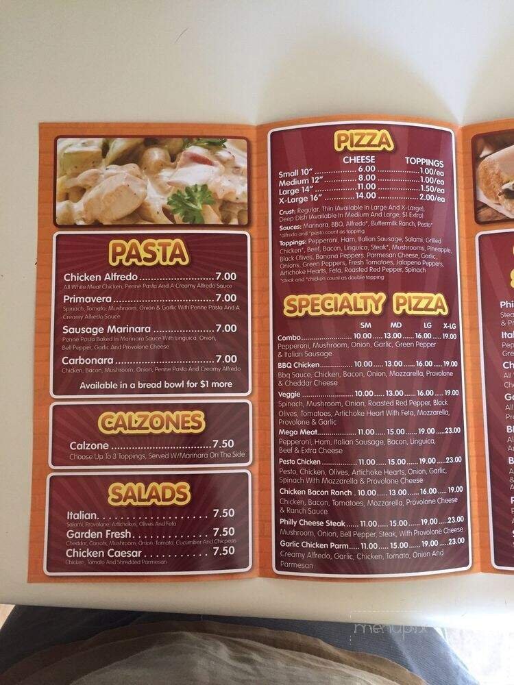 Menu page 1
