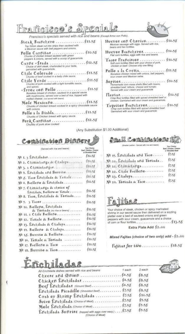 Menu page 2