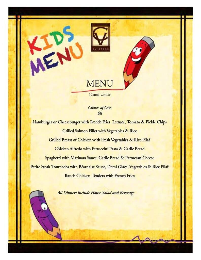 Menu page 1