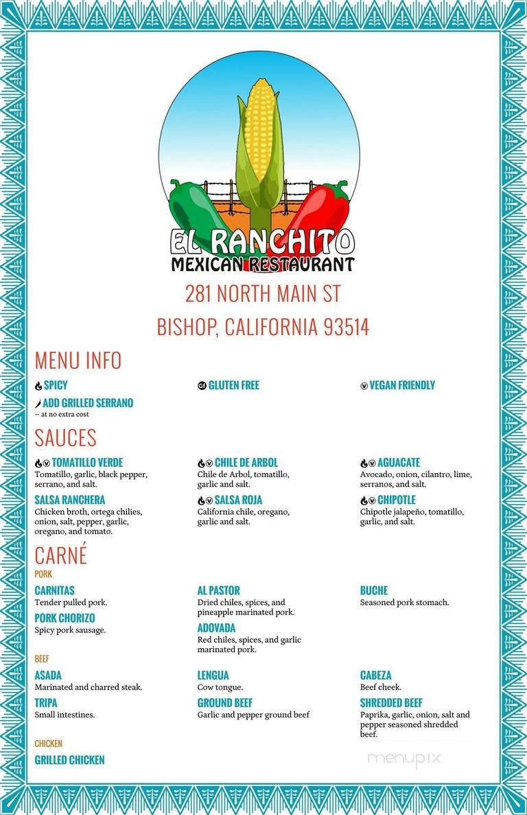 Menu page 1