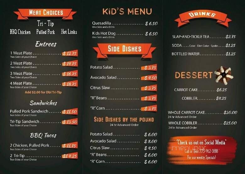 Menu page 1