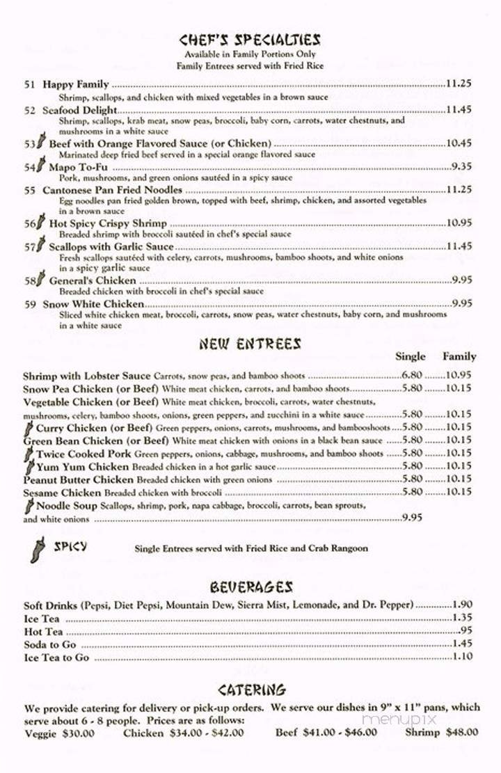 Menu page 1